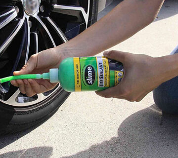 نحوه استفاده از اسپری پنچرگیری